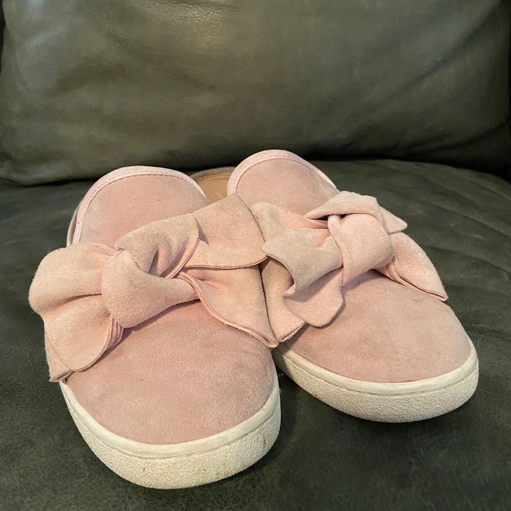 Pink Suede Ugg Mules